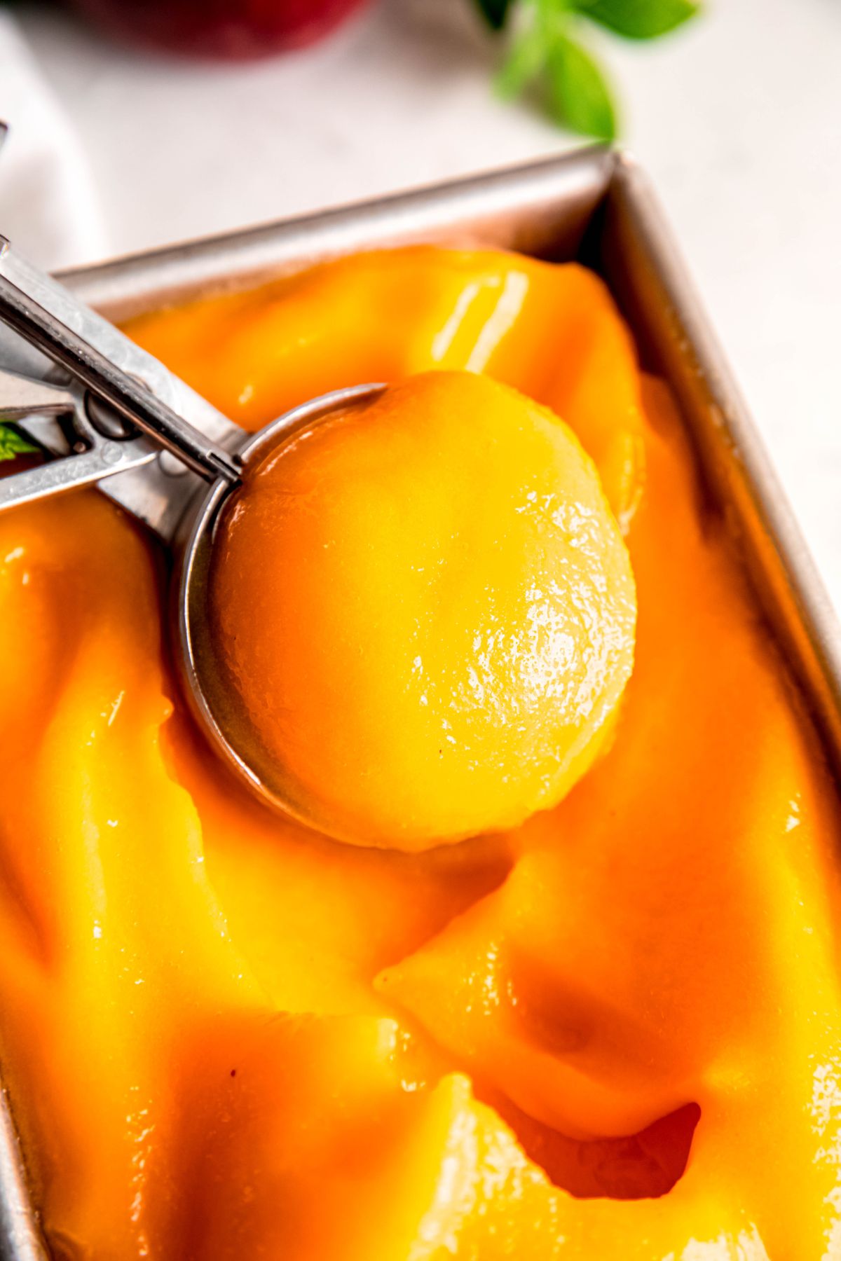 Peach Sorbet Secrets: Enhance Flavor with Lime, Schnapps & Balsamic